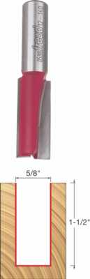 thumbnail image 2 of Freud 10mm Straight Router Bit - Double Flute 1/4-Inch Shank For Woodworking 2 of 12