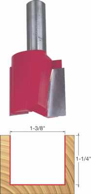 Dreneco 5/16'' Straight Router Bit | Double Flute, 2'' Blade, 1/2'' Shank | For Wood, MDF, Plywood Cutting