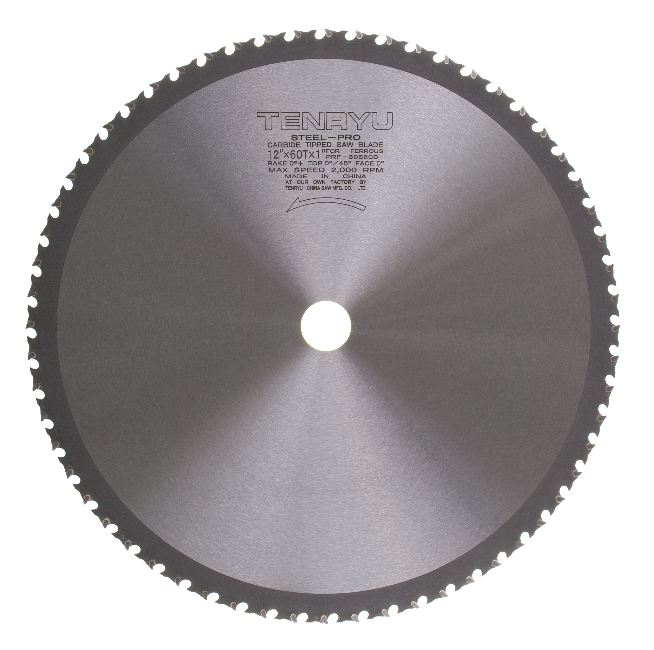 Tenryu PRF-30560D 12" Carbide Tipped Saw Blade ( 60 Tooth TCG Grind - 1
