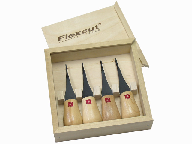 Flexcut Micro 45 Degree V Tool Set - TreelineUSA