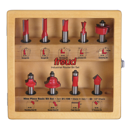 Freud Router Collet Set - 1/4" And 1/2" Collets - 2-Pack