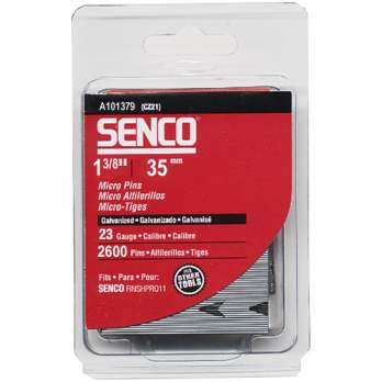 Senco A101379 25 Pk 1-3/8 Inch 23 Gauge Galvanized Micro Pin Nails. 