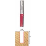 [FREUD 08-124]  3/8" Diameter X 1" Double Flute Straight Router Bit With 3/8" Shank