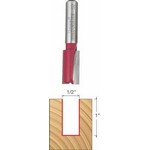 [FREUD 08-132]  1/2" Diameter X 1" Double Flute Straight Router Bit With 3/8" Shank