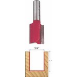 [FREUD 08-152]  3/4" Diameter X 1" Double Flute Straight Router Bit With 3/8" Shank