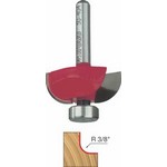[FREUD 30-404]  3/8" Radius Cove Router Bit With Solid Pilot (1/4" Shank)