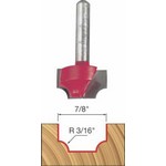 [FREUD 39-204]  7/8" Diameter Ovolo Groove Router Bit (1/4" Shank)