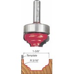 [FREUD 39-536]  1-3/8" Diameter Top Bearing Cove And Bead Groove Router Bit With 3/8" Shank