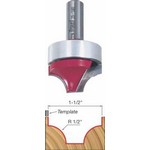 [FREUD 39-580]  1-1/2" Diameter Top Bearing Ovolo Groove Router Bit (1/2" Shank)