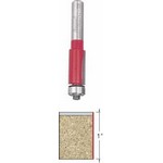 [FREUD 42-108]  1/2" Diameter X 1- Height 2-Flute Flush Trimming Router Bit With 3/8" Shank