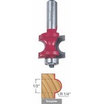 [FREUD 82-510]  1/4" Radius (1/2" Bull Nose Height) Bull Nose Router Bit With Bearing (1/2" Shank)