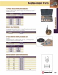 [AMANA BTG-100]  10 PC BRASS TEMPLATE GUIDE SET