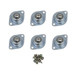 [BIG HORN 19100] 6 Pack-Ball Bearing Rollers 5/8" Diameter 