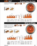 [CMT 252.096.14] 14" Diameter X 96T ATB Industrial Thin Kerf Fine Cut-Off Saw Blade With 1" Arbor (.110 Kerf)