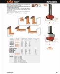 [CMT 801.128.11B] 1/2" Diameter X 5/16" Height Mortising Router Bit (1/4" Shank)