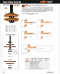 [CMT 800.627.11] Tenon Cutting Router Bit Set (1/2" Shank)