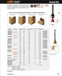 [CMT 818.087.11B] 11/32" Diameter 7 Degree X 13/32" Cutting Length 2-Flute Top Bearing Dovetail Router Bit (1/4" Shank)