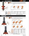 [CMT 867.603.11B] 3/8" Radius Inverted Roundover Profile Router Bit (1/2" Shank)