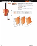 [CMT 890.602.11] 1-1/2" Diameter X 1-1/2" Cutting Length 2-Flute Straight Angle Vertical Raised Panel Router Bit (1/2" Shank)