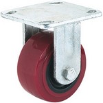 [WOODSTOCK D2570] 4" Polyurethane Caster 550 Lbs., Plate, Fixed