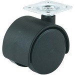 [WOODSTOCK D2631] 1-1/2" Nylon Furniture Caster 55 Lbs., Plate, Swivel