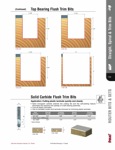 [FREUD 64-100A]  1/4" Diameter 1-Flute Flush Trimming Router Bit (1/4" Shank) (Bulk Pack 100pcs)