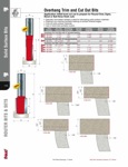 [FREUD 85-296] 1/8" Overhang X 1-1/2" Height Overhang Trim Router Bit (1/2" Shank) (With 5-Degree Radiused Bearing)