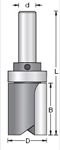 [AMANA 45485]  PLUNGE 3/4 DIA UPPER BB 1/4SHK
