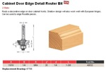 [AMANA 49532]  9/64" RADIUS DOOR EDGE