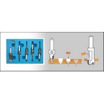 [AMANA PS-500]  5 PCE PLUG SET W/DRILLS & PLUG