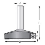 [AMANA RC-2257]  SURFACING INSERT CUTTER 1/2shk