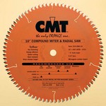 [CMT 219.080.10] 10" Diameter X 80T 4ATB+1TCG Compound Miter And Radial Saw Blade With 5/8" Arbor (.118 Kerf)