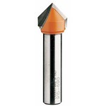 [CMT 815.095.11] 3/8" Diameter 90 Degree X 1/2" Cutting Length 2-Flute V-Groove Router Bit (1/4" Shank)