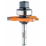 [CMT 822.316.11A] 1/16" Cutting Height X 1-7/8" Diameter 3-Flute Slot Cutting Router Bit (1/4" Shank)