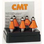 [CMT 836.501.11] 5-Pc Chamfer Bit Set, 1/2" Shank