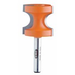 [CMT 854.503.11] 3/8" Bead Height 7/8" Cutting Length 2-Flute Bullnose Router Bit (1/2" Shank)