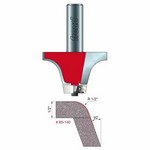 [FREUD 85-140] 1/2" Radius X 1" Height 20 Degree Angle Round Over Bowl Router Bit (1/2" Shank) (For Corian Bowls 802, 809, 810, 871)