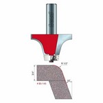 [FREUD 85-145] 1/2" Radius X 1-1/4" Height 20 Degree Angle Round Over Bowl Router Bit (1/2" Shank) (For Corian Bowls 802, 809, 810, 871)