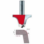 [FREUD 85-155] 1/2" Radius X 7/8" Height 10 Degree Angle Round Over Bowl Router Bit (1/2" Shank) (For Avonite, Corian, Fountainhead & Formica Bowls, Transolid & Macs Sinks)