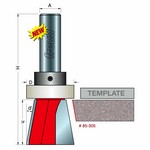 [FREUD 85-305] 10-Degree X 1" Height Dovetail Repair Router Bit (1/2" Shank)